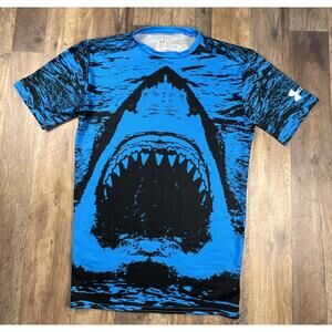 Under Armour Alter Ego Jaws Shark Compression Performance Stretch Large Heatgear